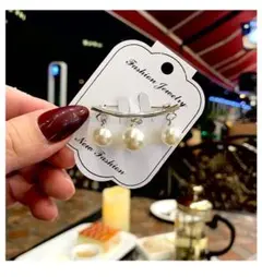 ブローチ フォーマル シンプル 韓国 チャーム  アクセサリー パール