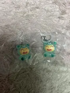 クレヨンしんちゃん　めじるしアクセサリー　みんなでくまパジャマ　まさお2個セット