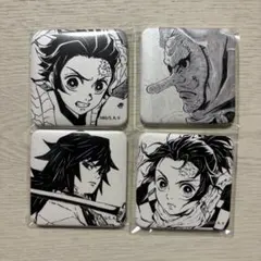鬼滅の刃 ダイニング 第二期 鬼舞辻無惨 スクエア缶バッジ 4点セット