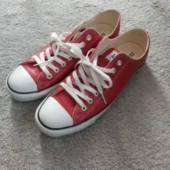 コンバース オールスター 赤 レザー