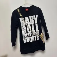 BABY DOLL トレーナー 120 ブラック
