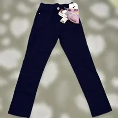 ネイビー ストレッチパンツ 140