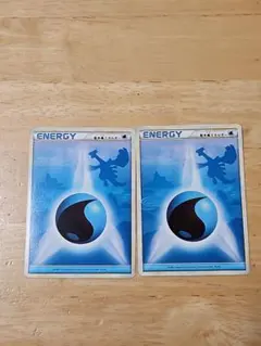 ポケモンカード　基本水エネルギー　レジェンド(ルギア)　2枚