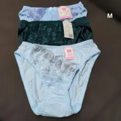 （768）花柄刺繍ショーツ Mサイズ3枚セット