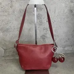 Old Coach Leather Red Accessory Pouch