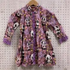 GRAND GROUND 古着 チェック いちご パンダ シャツワンピースのサムネイル