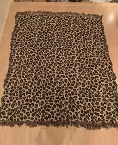 大判 レオパード柄 ブランケット 115×135cm マルチカバー カバー ラグのサムネイル