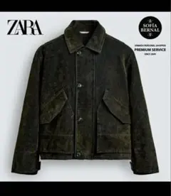 ZARA ベロアツイルジャケット Mサイズ - メルカリ