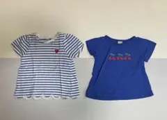 アプレレクール　110cm女の子半袖Tシャツ 2枚セット