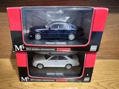 エムテック M4 1/43 日産セドリック ダークブルー　ホワイトパールのサムネイル