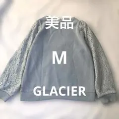 GLACIER 袖レーストップス M グリーン