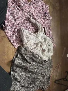 子供服セット 花柄 チェック柄 100cm~