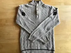 アンドレ　ルチアーノ　メンズニットセーター　グレー　Mサイズ