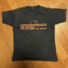 nusy LOVE AND PEACE 半袖Tシャツ　古着　130cmくらい