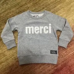 【新品未使用】Cloudy Fine Layer グレー トレーナー 100cm