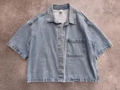 H&M デニムシャツジャケット(半袖)M