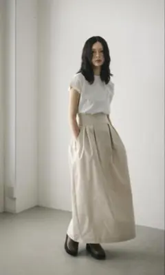 STYLEMIXER ハイウエストタックコクーンスカート