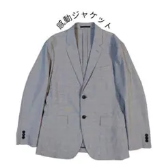 【美品】ユニクロ 感動ジャケット グレーチェック柄 МサイズUNIQLO