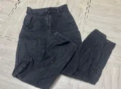 GU ブラック ストレートデニム Sサイズ