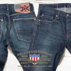 90s POLO JEANS ポロ ラルフローレン 赤耳 セルビッジデニム 29のサムネイル