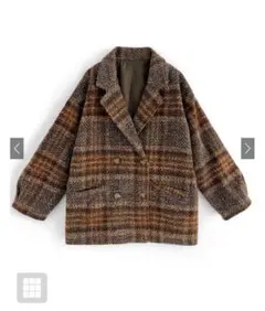 ブラウン ピーコート