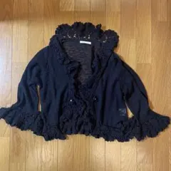 axes femme アクシーズファム レース編みカーディガン