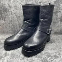 ASH スタッズ付き ブラックエンジニアブーツ archieve y2k - メルカリ