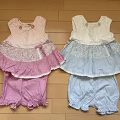 スーリー ミルキースーツ 80サイズと90サイズ色違い2点セット