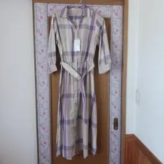 新品タグ付きRey Cassin チェックワンピース