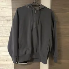 ユニクロ +J パーカー　フーディー スウェット ブラック