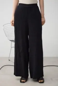 azul by moussy プリーツリラックスワイドパンツ ブラック M 新品