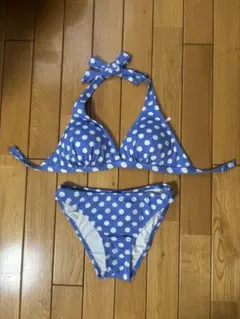 水玉ビキニ＆ホワイトデニムショートパンツ セットのサムネイル