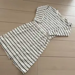 branshes ボーダー柄長袖ワンピース サイズ110