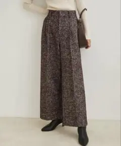 ツイードパンツ レディース