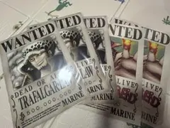 トラファルガー・ロー ポートガス・D・エースWantedポスター 5枚セット