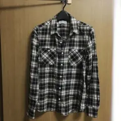 ナノユニバース　チェック柄シャツ　日本製　S