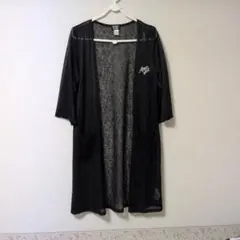 ANAP GIRL カーディガン ブラック ロゴ刺繍のサムネイル