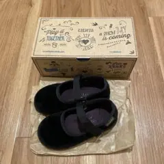 Cienta 23 BLACK ベロア　シューズ