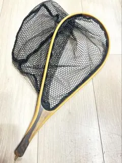 ハンドメイドランディングネット　釣りに！　「黒柿・孔雀杢！」オマケあり！ 創作 ① ハンドメイドランディングネット 黒柿孔雀杢 送料無料 検
