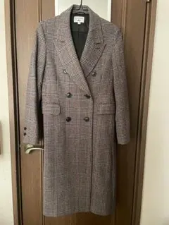 ユニクロ INES DE LA FRESSANGE チェック柄ロングコート M