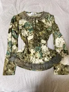 ヴィンテージ 風 長袖カットソー Y2K フェアリーグランジ 姫ギャル