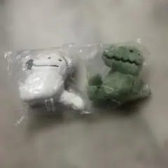 やさしいおおかみ ウルフくん ぬいぐるみキーホルダー 2個セット　カプセルトイ