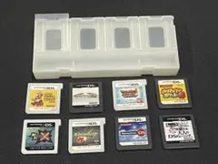 ニンテンドー 3DS/DS用【カードケース 8】ソフト8本付き｜タッチペン収納可
