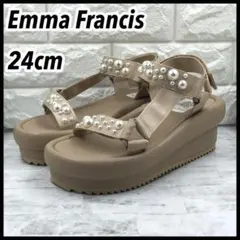 【極美品】Emma Francis 厚底スポーツサンダル パールベージュ24cmのサムネイル