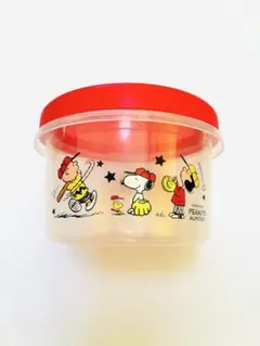 スヌーピー 保存容器 弁当箱 タッパー 食器 レッド チャーリーブラウン