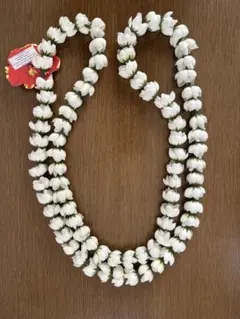 ●ホワイトローズレイ●フラダンス●ハワイ●新品●白●バラ●