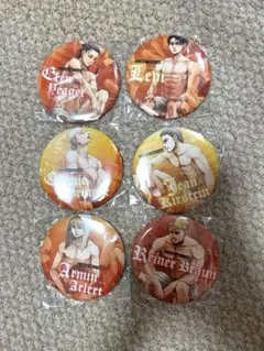 進撃の巨人 缶バッジ 6個セット