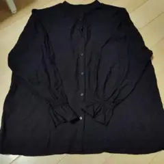 長袖シャツ　ブラック　mily biletボタンアップ Lサイズ
