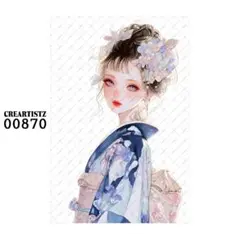 00870 ガール ペーパー/ステッカー 4枚 CREARTISTZ