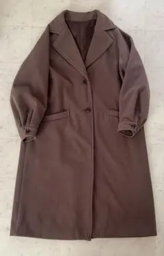 【美品・fifth】ブラウンのロングコート　Mサイズ